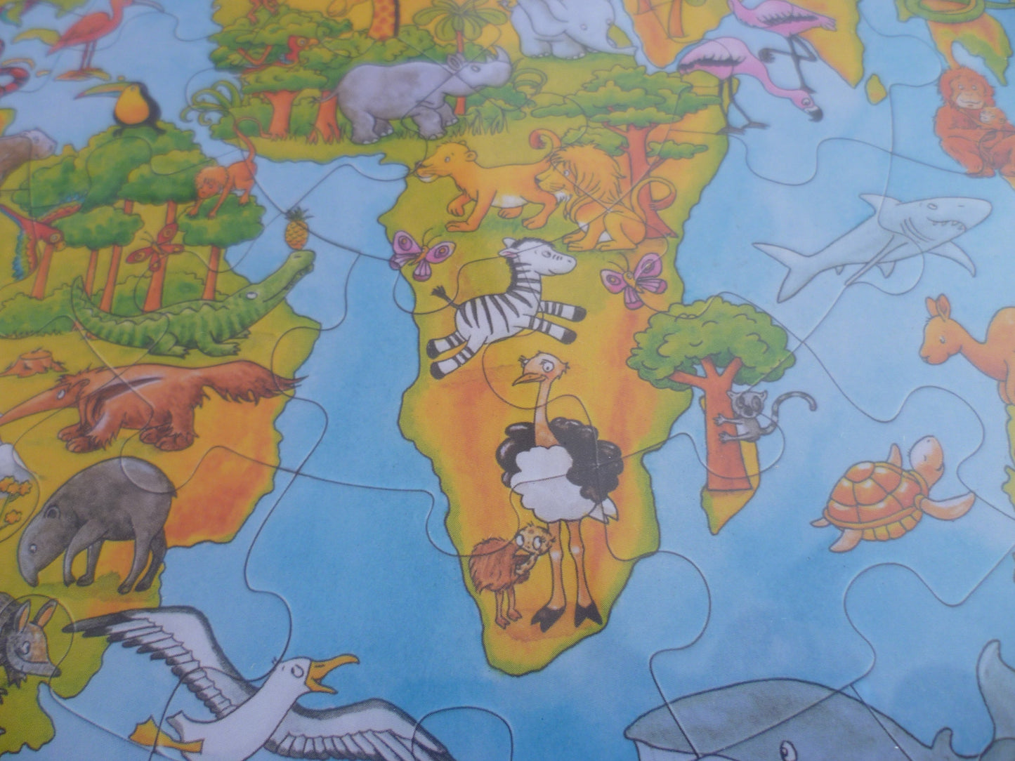 XXL Rundpuzzle, Tiere oder die Welt