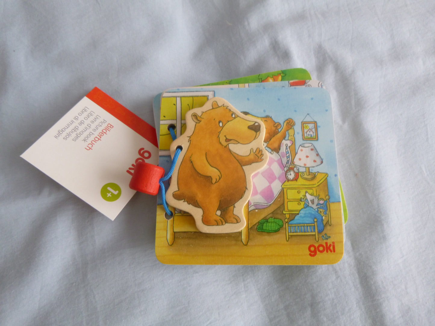 Holz-Bilderbuch, stabile Blätter aus Holz