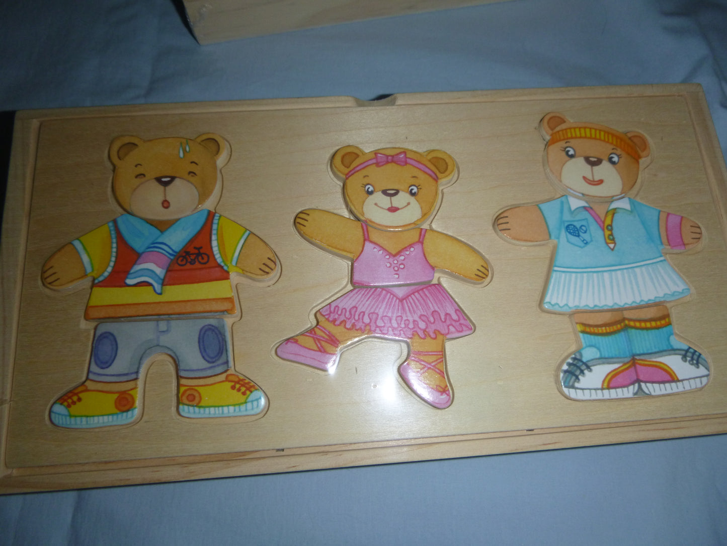 Anziehpuppen-Puzzle Bären-Familie oder Kinder