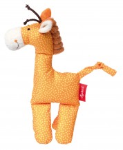 bunte Dinos für die Kleinsten mit Rassel und Quietscher, oder Giraffe orange