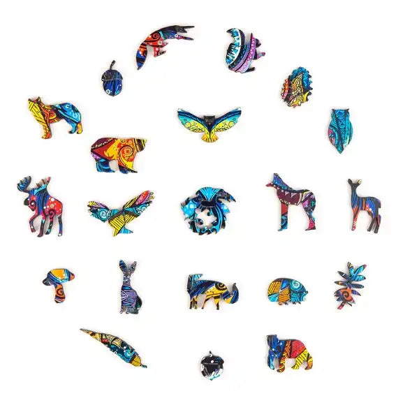 Unidragon Holz-Puzzle Charmante Eule mit 366 Teilen