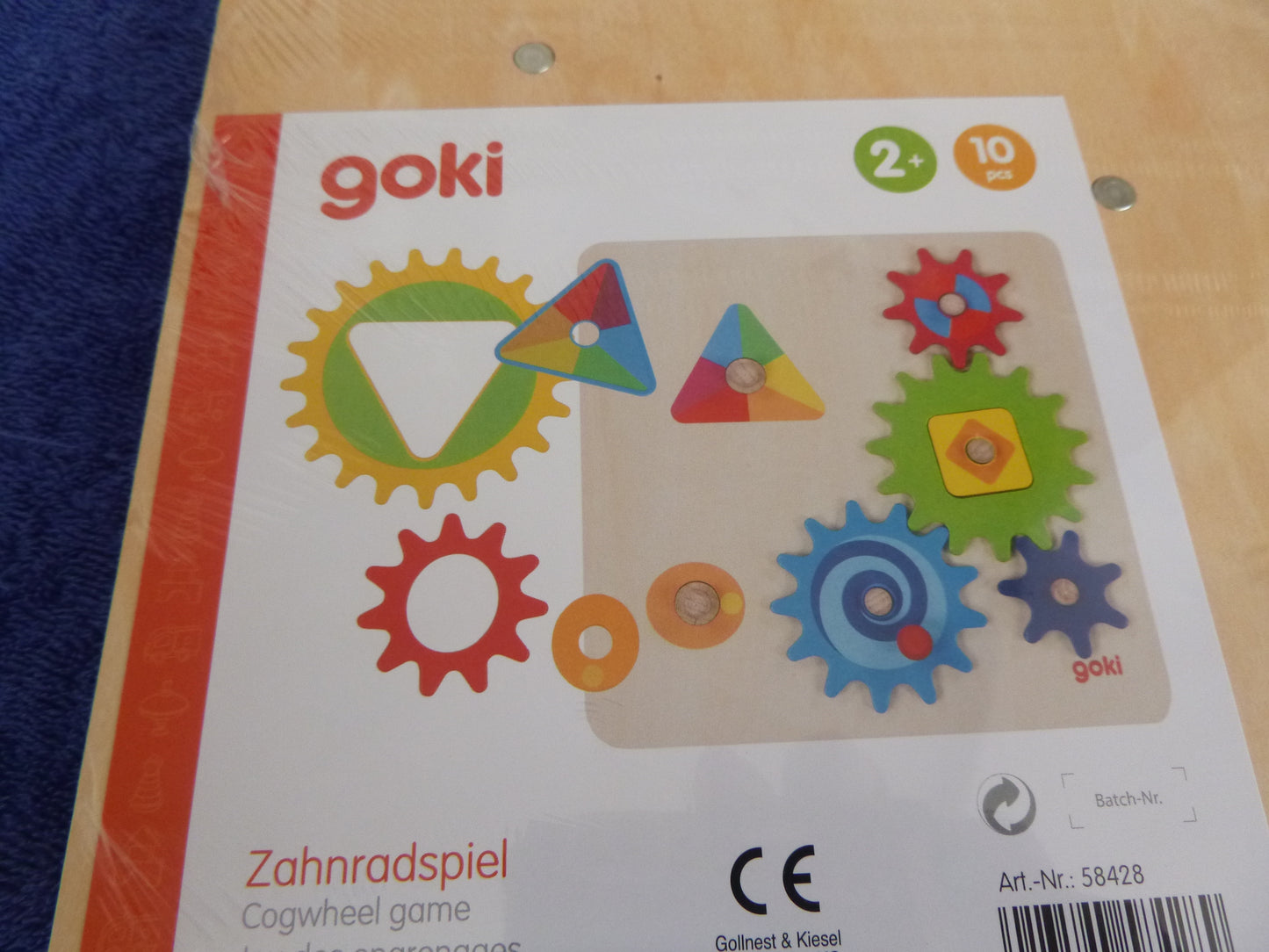 Zahnrad-Spiele aus Holz