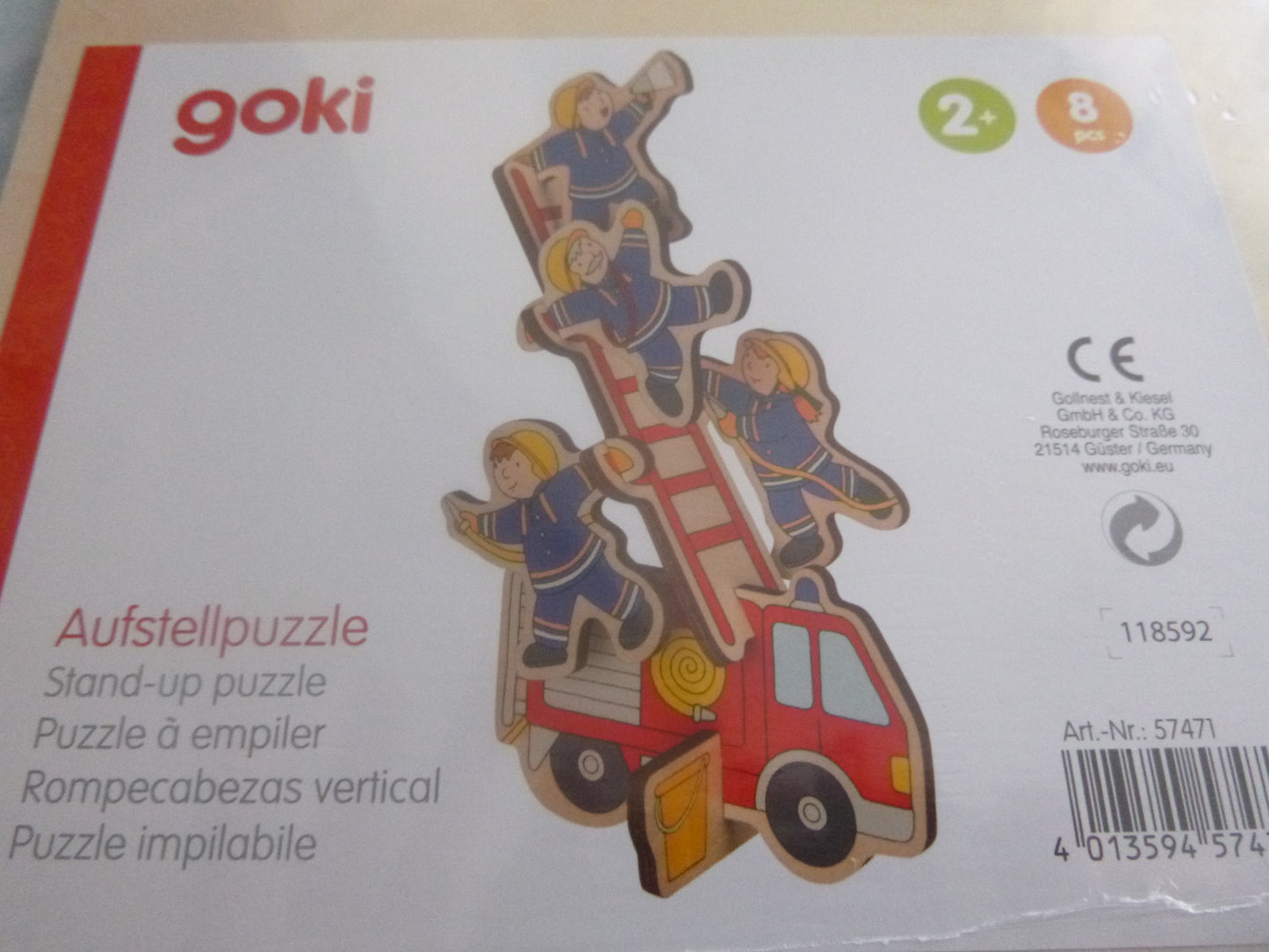 Aufstell-Puzzle Feuerwehr