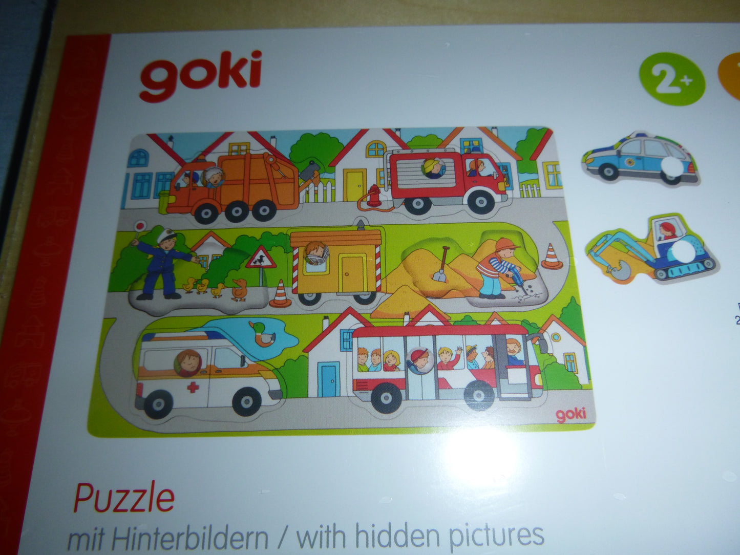 Hintergrund-Puzzle, Holz, 8 Teile