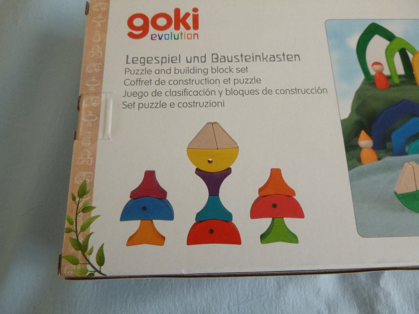 Legespiel und Bausteinkasten 6 Fische