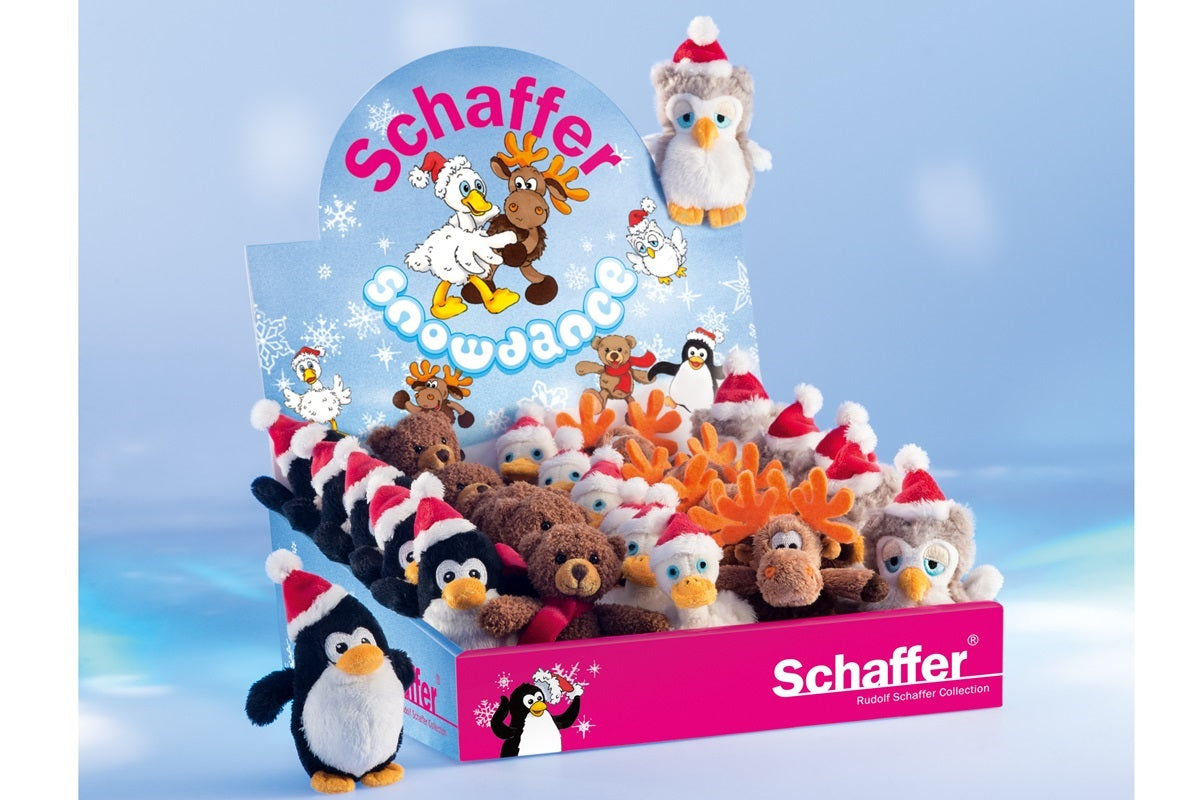 Snowdance- kleine Plüschige Freunde, Pinguin Pingy , Eule Elli, Rentier Ole, Ente WagWag, Bär Tom