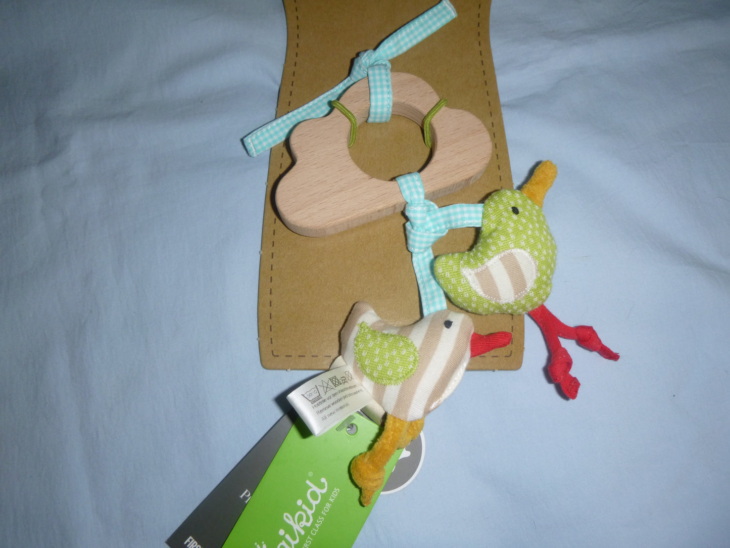 Buchenholz Anhänger Stern oder Wolke, für Babys, Green Collection