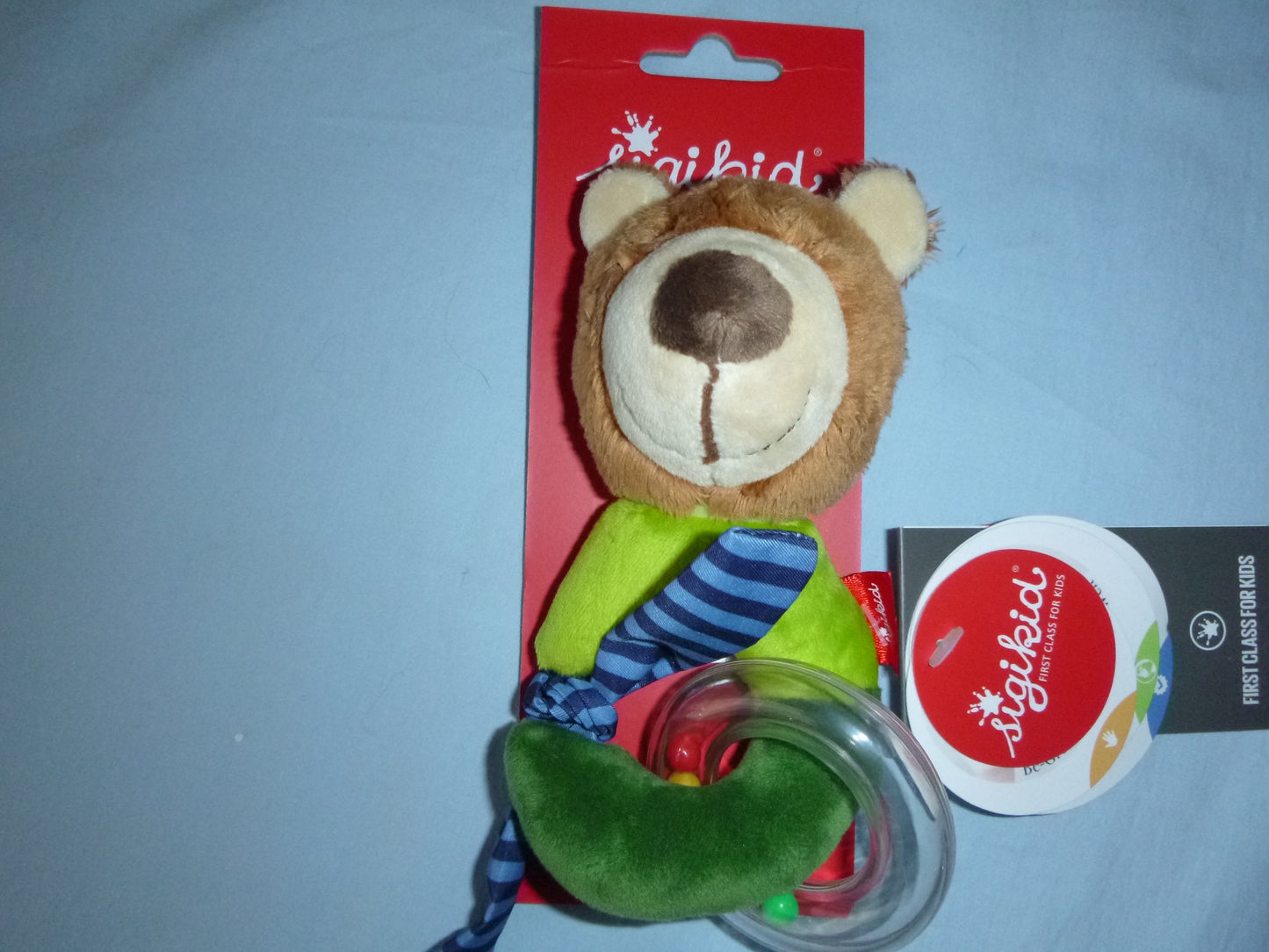 Rasselringe mit Tierne von Sigikid, Giraffe, Nilpferd, Löwe Bär und Hase