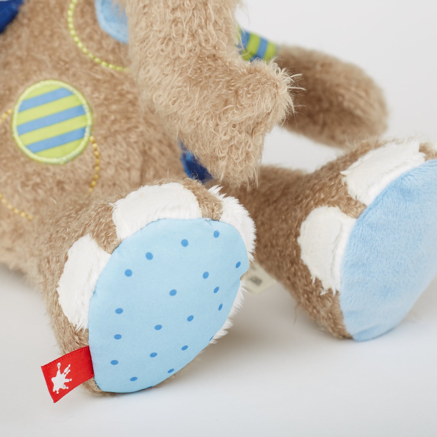 Kuscheltier Elefant blau, Patchwork Sweety