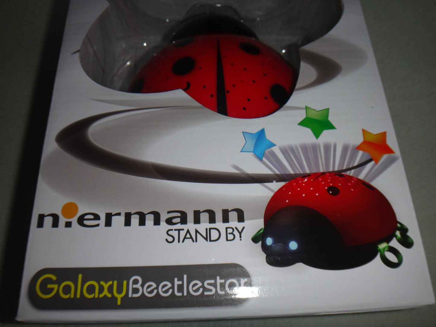 Nachtlicht Marienkäfer mit Sternenhimmel