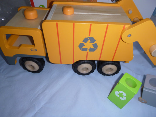 Müllabfuhr für kleine Müllwerker ,  Holz, 35 cm