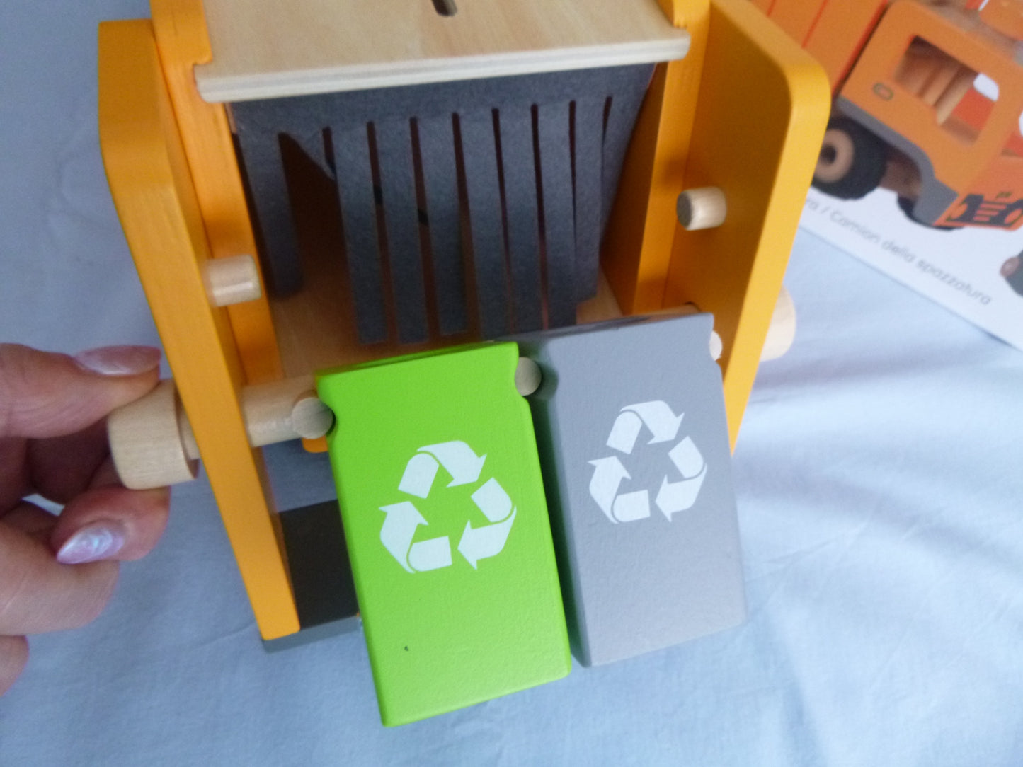 Müllabfuhr für kleine Müllwerker ,  Holz, 35 cm