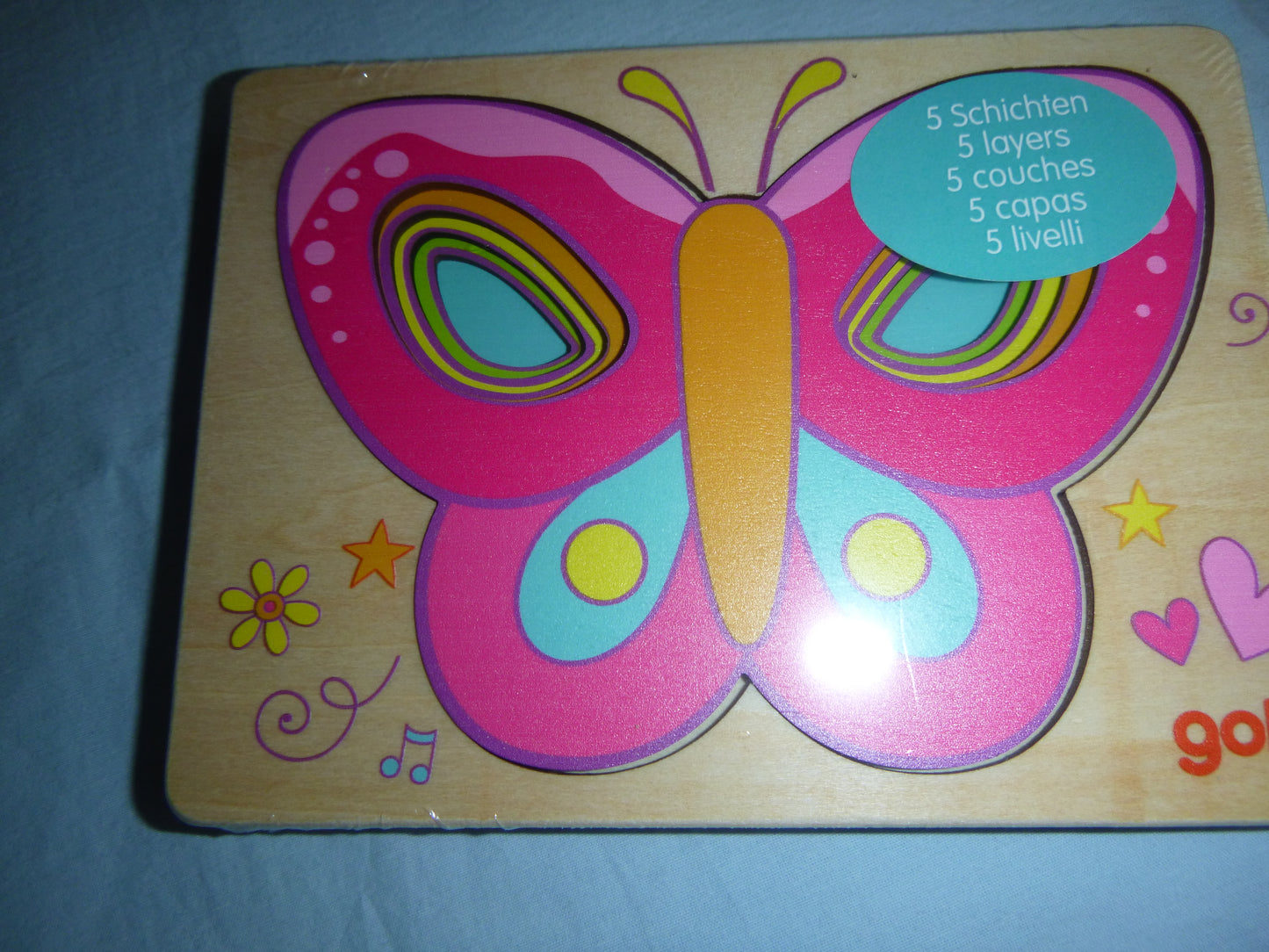 Erste Schichtenpuzzle, Holz-Puzzle in 4-5 Schichten