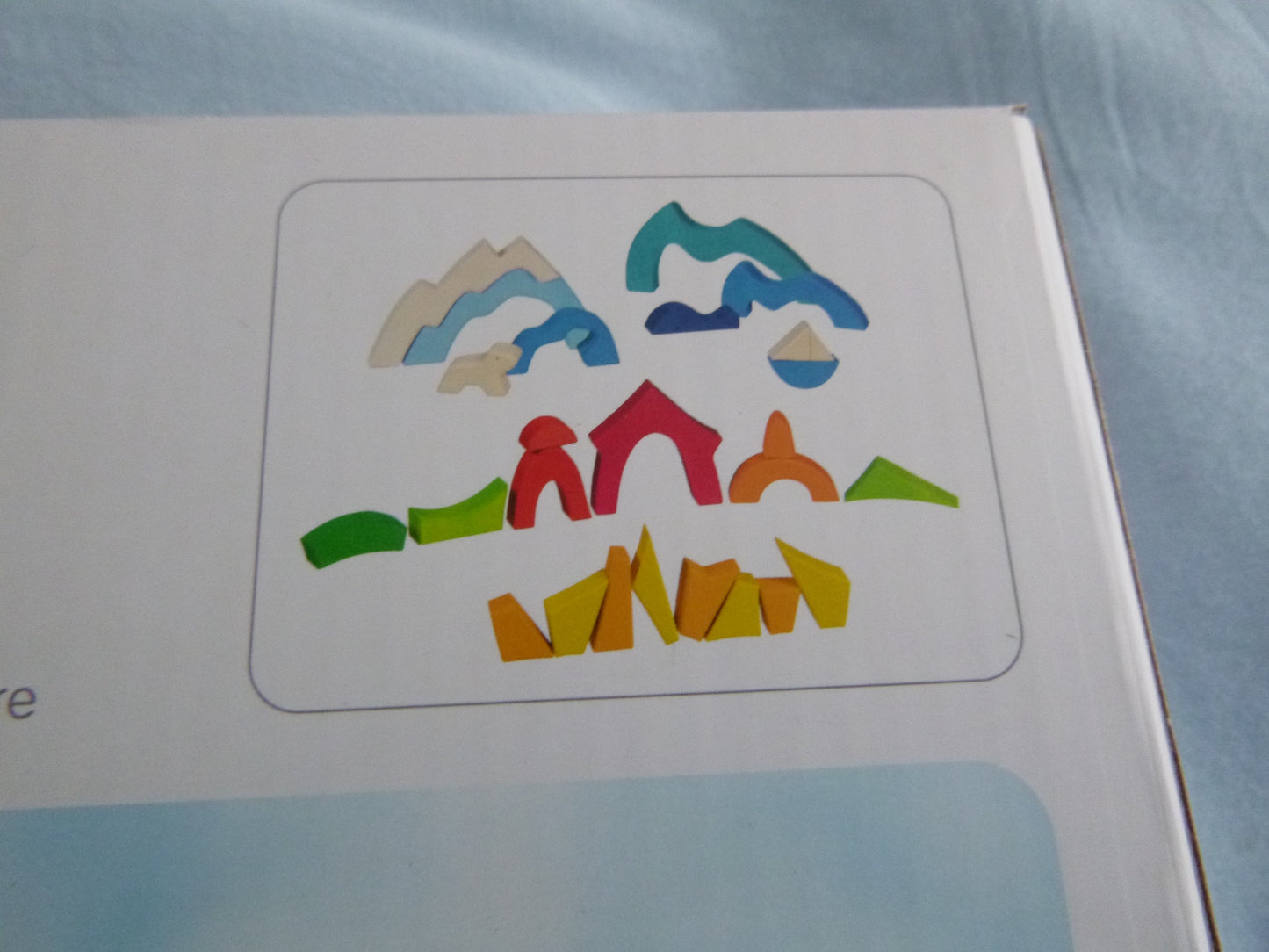 Goki Evolution - Bausteine kleiner Eisbär - Bio Bauklötze für Kinder