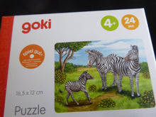 Lade das Bild in den Galerie-Viewer, Mini Holz -Puzzle  Tiere Afrikas , jeweils 24 Teile
