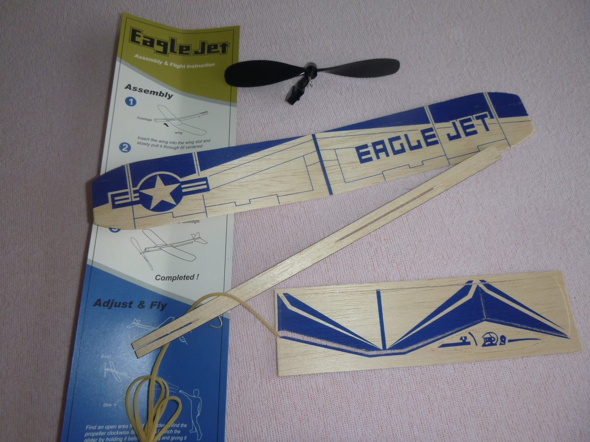 EagleJet  Gummiband-Flieger,
