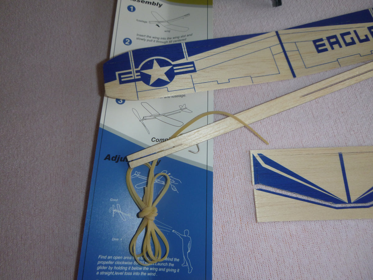 EagleJet  Gummiband-Flieger,