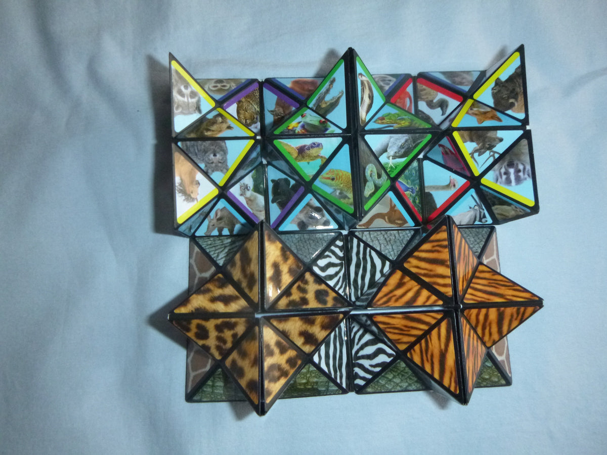 StarCube Stern-Zauberwürfel - tolles Geschicklichkeits- und Geduldsspiel 5.5  x 5.5 cm bunt - Cosmos