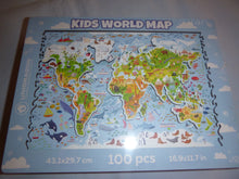 Lade das Bild in den Galerie-Viewer, Unidragon Holz-Puzzle Kids World Map- Kinder-Landkarte

