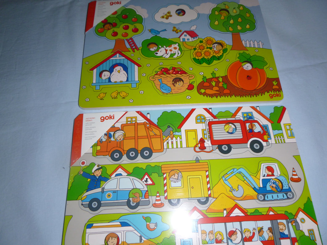 Hintergrund-Puzzle, Holz, 8 Teile