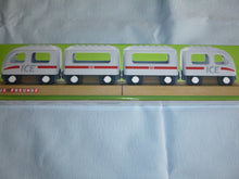 Lade das Bild in den Galerie-Viewer, Noppi Zug ICE (weiß, 4 Wagen) ICE für die Holz-Eisenbahn
