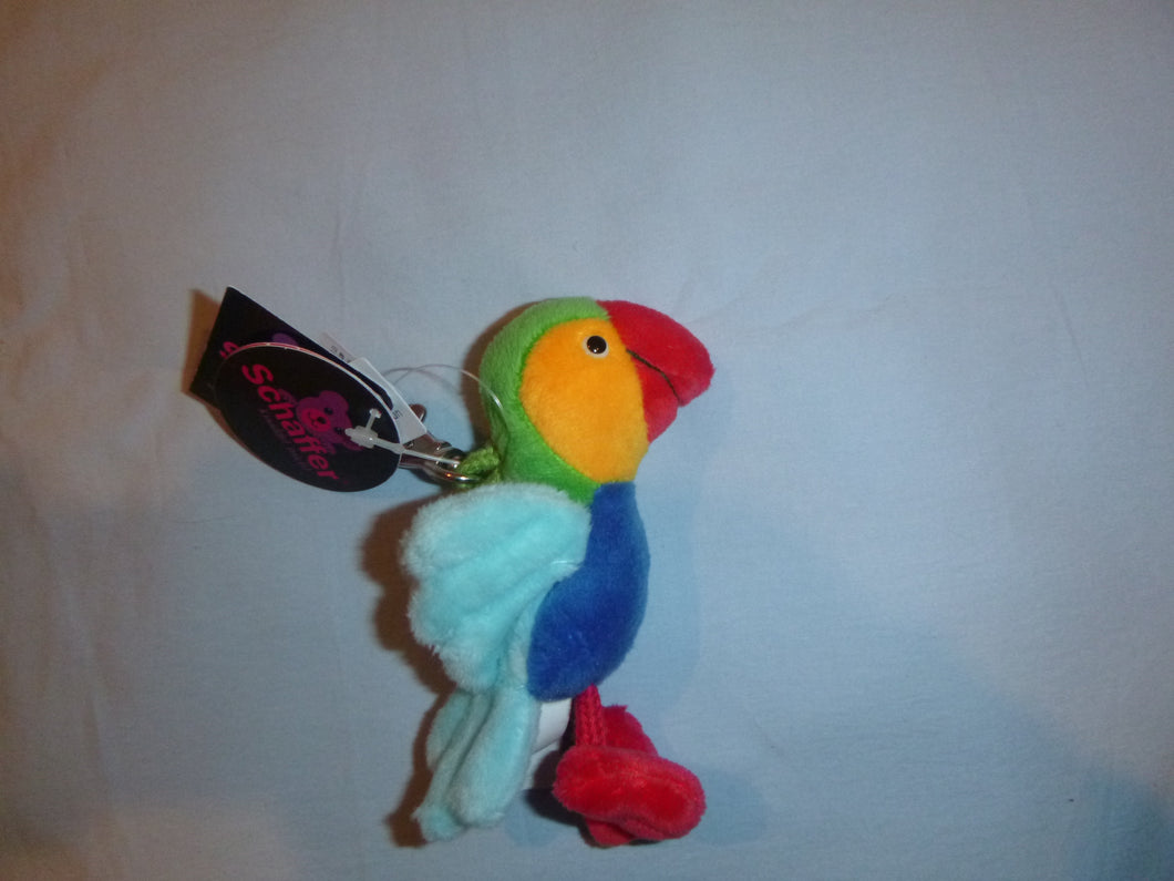 Papagei Calypso in 3  Varianten, als Schlüsselanhänger